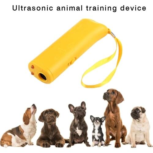 3 in 1 Pet Dog Repeller Anti Barking Stop Bark Training Device Trainer LED Ultrasonic Anti Barking Ultrasonic Without Battery