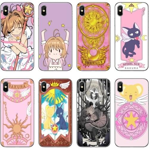 Japan anime Sakura Card Captor Accessories Phone Case For Huawei P40 P30 P20 Pro P10 P9 Lite Y5 Y6 Y7 Y9 P Smart Plus 2018 2019