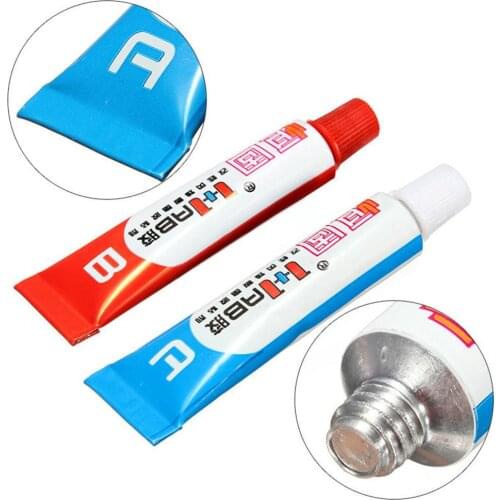 Good 2PC/set Super Strong Epoxy Clear Glue AB Adhesive Cold Weld Plastic Metals Glass Rubber