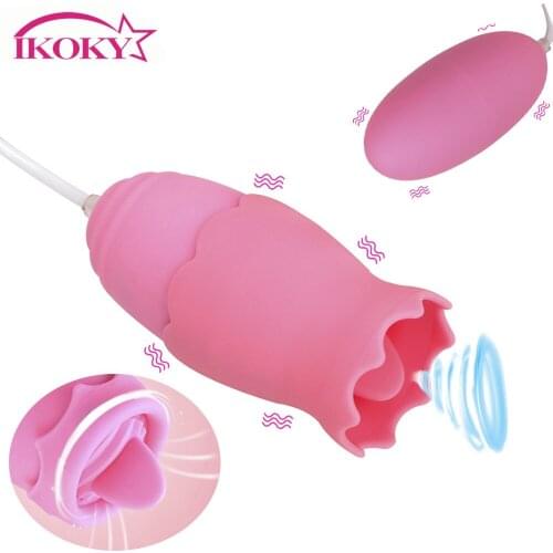 IKOKY Vibrators USB Double Vibrating Eggs 12 Frequency Multispeed 2 Shapes Sex Toys for Women Female Adult Products