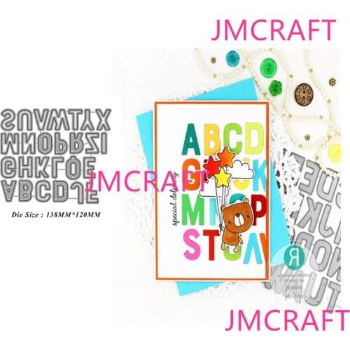 JMCRAFT 2021 New Uppercase English Letters Metal Cutting Dies DIY Scrapbook Handmade Paper Craft Metal Steel Template Dies