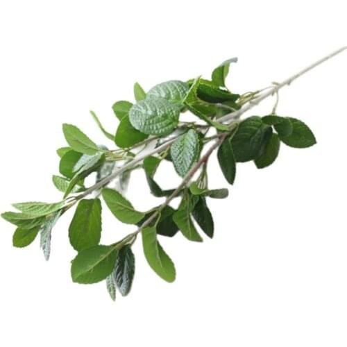 HOT 6pcs Fake Single Stem Peppermint Leaf Bunch Simulation Mentha Leaves Mint Greenery Decorative Artificial Green Plant