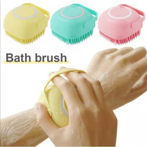 Cute Magic Silicone Brushes Bath Towels Body Brush Bath Belt Exfoliating Wash Skin Household Clean Shower Brushes