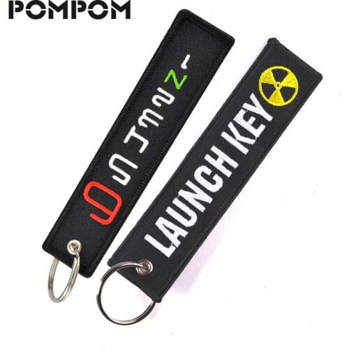 POMPOM Fashion Launch Keychain for Motorcycles Cool Motorbiker Key Tag 65432N1 Key Fob for ATV Cars Truck Key chains Chaveiro