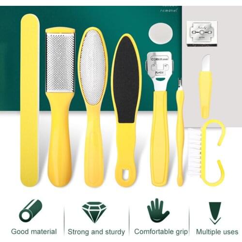Pedicure Tools Set Foot Care Kit Nail Clippers 11 in 1 Exfoliating Calluses Car tools Feet Care Tool машинка для стрижки
