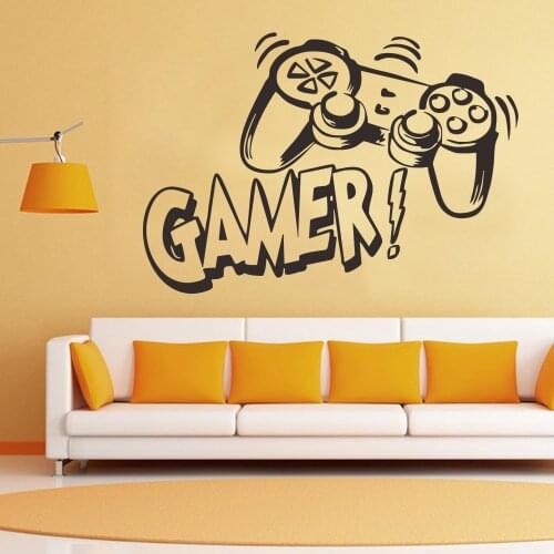 Game Room Wall Stickers Home Decor For Childrens Room Door Cabinet Wall Decor Peel & Stick Waterpoof Removable Vinyl Wallpaper