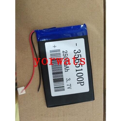 New Hot A Rechargeable Li-ion Cell 3.7V polymer lithium battery 3565100 2500MAH