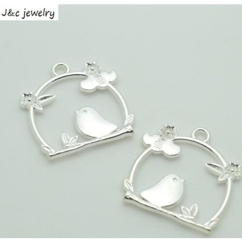 New Arrival 10 pcs/lot Alloy Charms Pendant birdcage silver plated 26*26 mm Jewelry Making DIY Charms Handmade Crafts D601