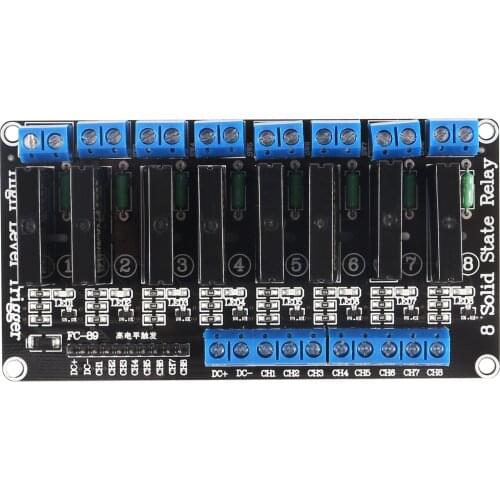 8 Channel 5V Solid State Relay Module Board High Level Trigger for Arduino Uno Duemilanove MEGA2560 MEGA1280 ARM DSP PIC