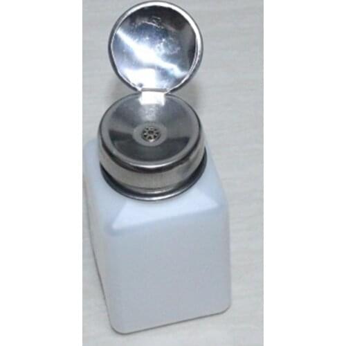 Portable 200ml Nail Art Empty Pump Dispenser For Nail Art Polish Liquid Bottle Tool