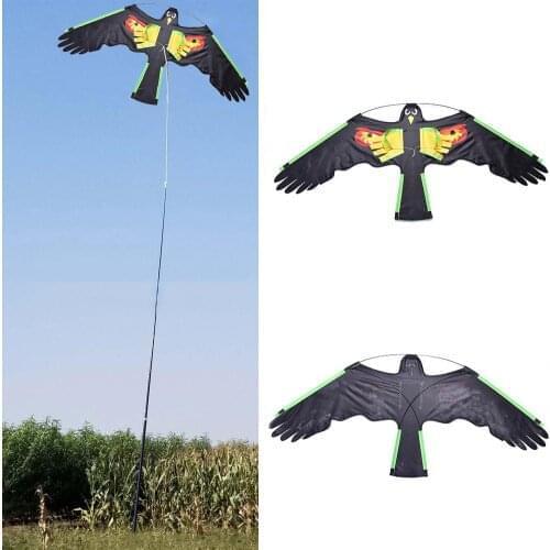 Kite Lifelike Reflective Eye Scarecrow for Gardening Bird Scare Kite Reflective Flying Hawk Bird Scarer
