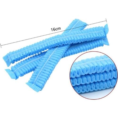 DISPOSABLE HAIR NET CAPS NON WOVEN BOUFFANT STRETCH Spa tan DUST CAP for Kitchen Medical Non Woven Head Cover