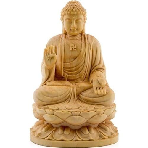 Sitting Thailand budha Sakyamuni sculpture Buddha Dharma statue solid buddha statues wood budas decoracion estatua home decor