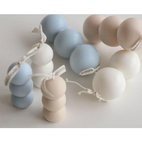 New Triple Christmas Ball Candle Silicone Mold DIY Handmade Aromatherapy Candle Soap Mold Cake Mousse Making Tools