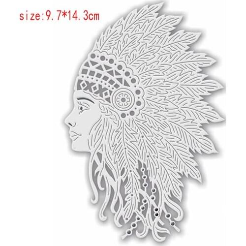 Siriu sIndian avatar Metal Cutting Dies Stencils Template for DIY Scrapbooking Embossing Paper Cards Album Making Craft Die