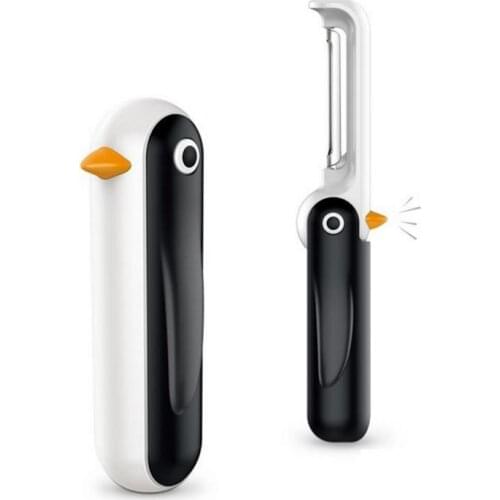 Peeler Penguin Foldable Fruit Peeler Parer Cutter Melon Planing Ceramic Peeling Knife Slicer Cutter Kitchen Creative Tool Metal