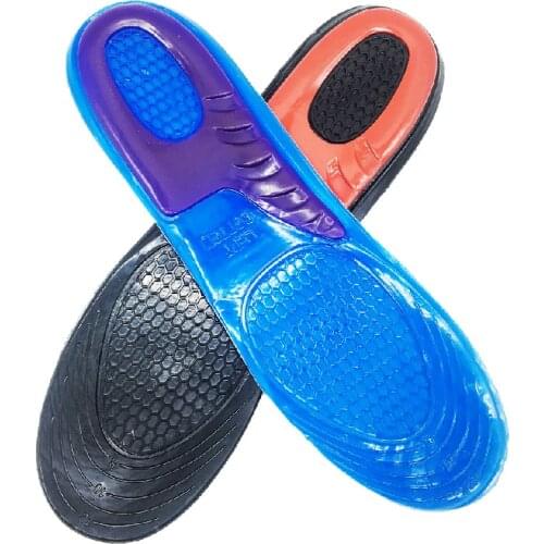 Silicone Gel Insoles for feet Man Women shoes sole padded orthotic pad Massaging Shoe Shock Absorption arch support Insoles