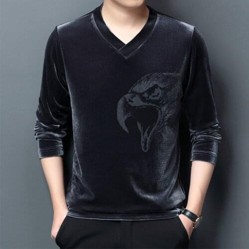 Sweater mens autumn Korean loose top middle-aged and young peoples solid color bottomed sweater