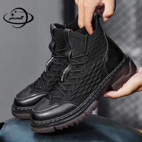 YAUAMDB Men's Motorcycle Boots