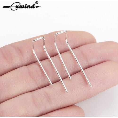 Cxwind 3 Bohemian Double Threader Earring Two hole Drop Earrings For Women Girl 2019 Geometric Earring Brincos Female Jewelry