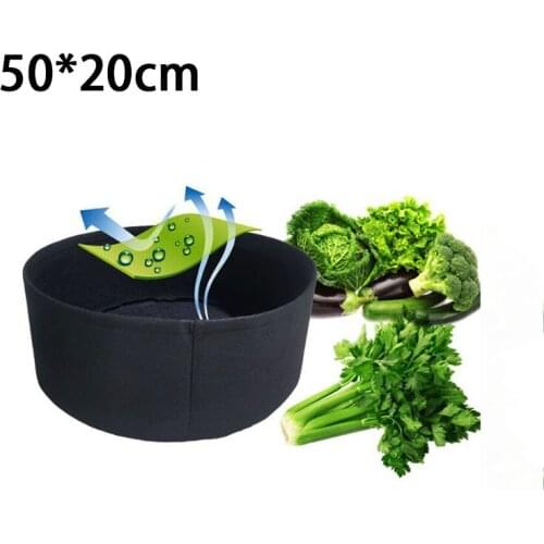 10 Gallons Growing Bags Fabric Garden Raised Bed Round Planting Grow Bags Fabric Planter Pot For Home Garden Nursery Pot