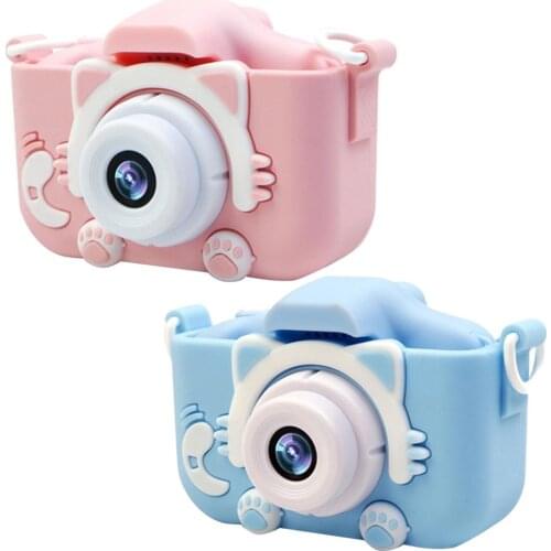 1080P 1200W Mini Cute Kids Digital Camcorder Video Camera Toys Built-in Games for Children Toddler Christmas Birthday Gifts