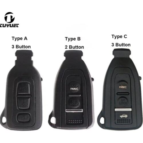 2 3 Buttons Smart Prox Remote Key Shell For Lexus LS430 2002 2003 2004 2005 2006 With Uncut Blade