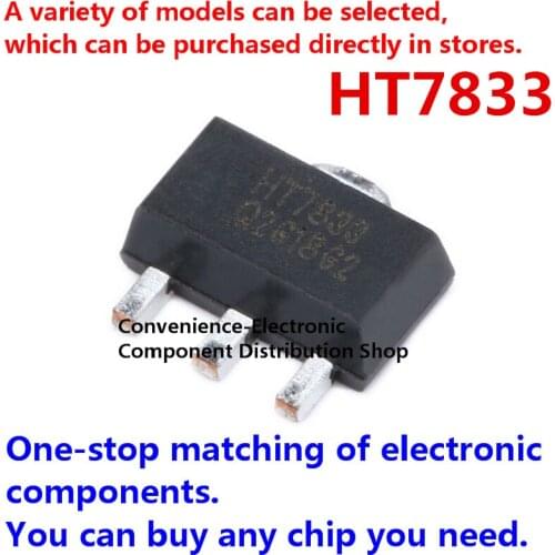 20PCS/PACK 7833 SMD HT7833 SOT-89 fixed output three-terminal low dropout linear regulator (LDO)