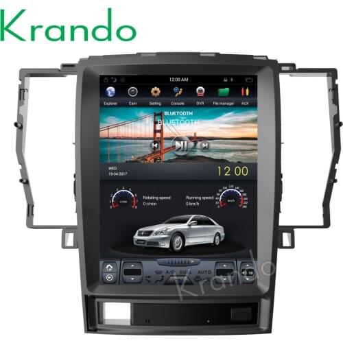 Krando Android 9.0 12.1"Tesla style Vertical screen car radio for Toyota Crown 2008-2012 gps navigation multimedia system player
