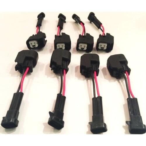 Free shipping 5/10/20/50/100 pcs/lots LQ4, LQ9 4.8 5.3 6.0 for Delphi to LS2 LS3 LS7 EV6 Injector Adapters wire Harness