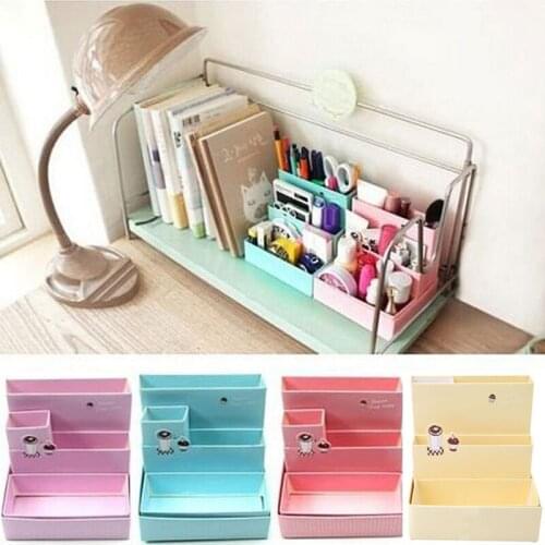 DIY Paper Board Storage Box Desk Decor Stationery Makeup Cosmetic Organizer New Home Household Storage Helper Gifts for Kids