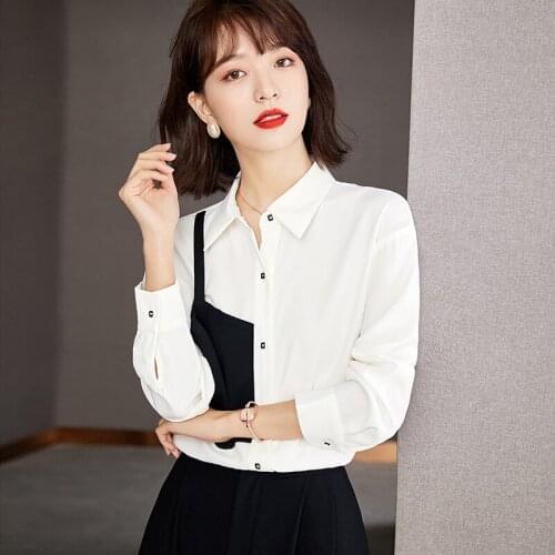 CLAINTEKS Satin Blouses