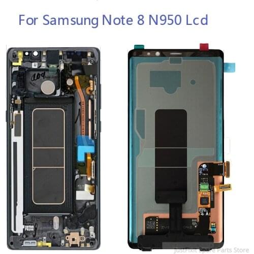 For Samsung Galaxy Note 8 N9500 N950FD N950U Defect Lcd Display Touch Screen Digitizer Assembly 6.3" Super Amoled
