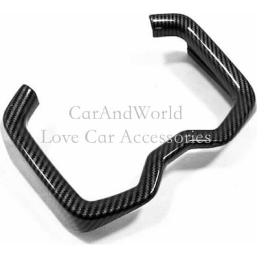 For Toyota RAV4 RAV 4 2019 2020 Central Water Cup Holder Frame Panel Cover Trims Interior Carbon Fiber Car Styling Accessories