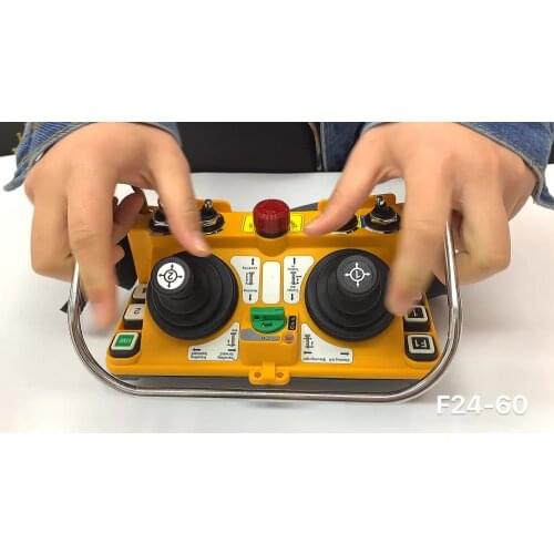 F24-60 China LCC 8 directions 5 speed truck crane joystick wireless remote control