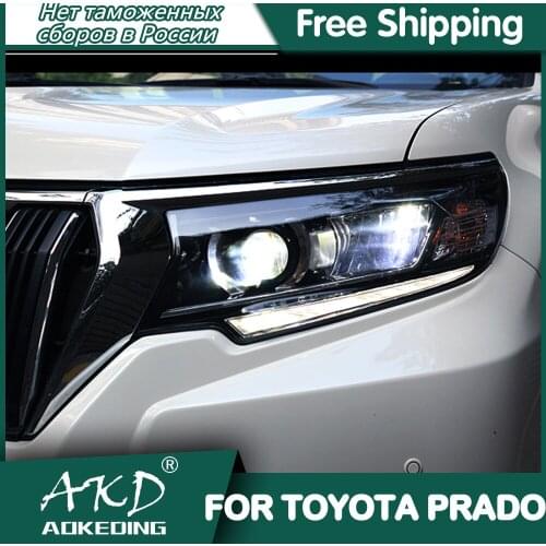 Headlights For Car Toyota Prado 2018-2020 LC150 DRL Head Lamp LED Bi Xenon Bulb Fog Lights Tuning Car Accessory