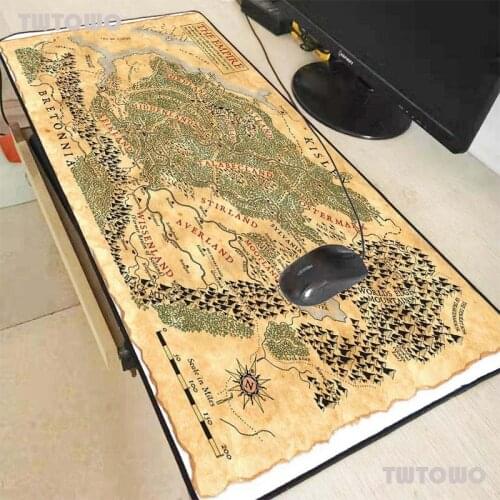 World Map Long Mouse Pads Good quantity Natural Rubber Ordinary table pad free shipping