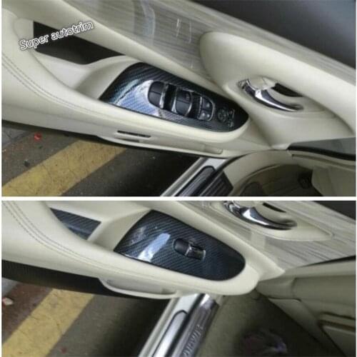 Lapetus Accessories Interior Inner Door Armrest Window Switch Control Panel Cover Trim 4 Piece Fit For Nissan Murano 2015 - 2018