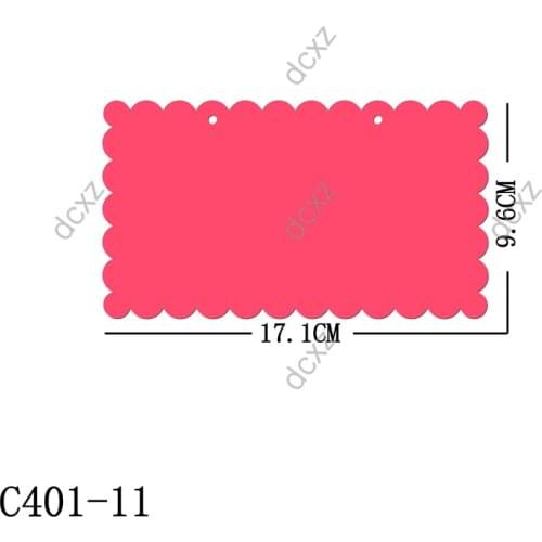 New Card, tag Wooden die Scrapbooking C401-11 Cutting Dies