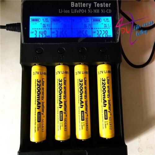 Laptop Batteries 10pcs / Lot New Original 18650 3200mAh ncr18650b Rechargeable Battery 3.7 V NCR18650B batteries+ free shipping