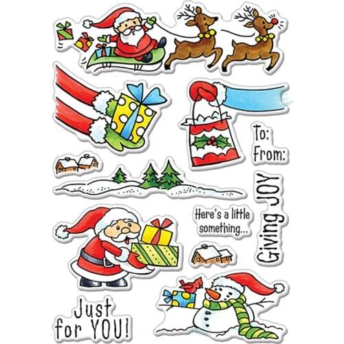 New Christmas Gift 4X6 inch Transparent Silicone Clear Stamp For Scrapbooking DIY Craft Decoration Soft Stamp