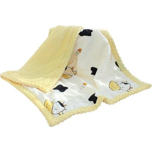 Baby quiltair-conditioning quilt pure cotton childrens newborn baby spring and summer thin quilt cover blanket peasvelvet quilt