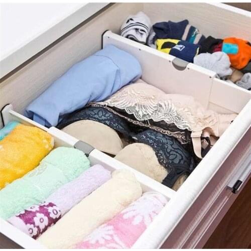 Adjustable Retractable Drawer Dividers Kitchen Home Office Dresser Stretch Separa Separator Organizer Storage Space