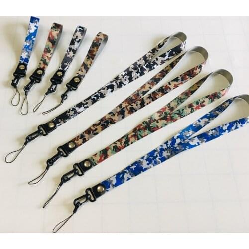 Phone Straps Luxury Hook style camouflage lanyardBadge Holders Phone Neck Straps with Keyring for Sony Nokia Huawei Lenovo