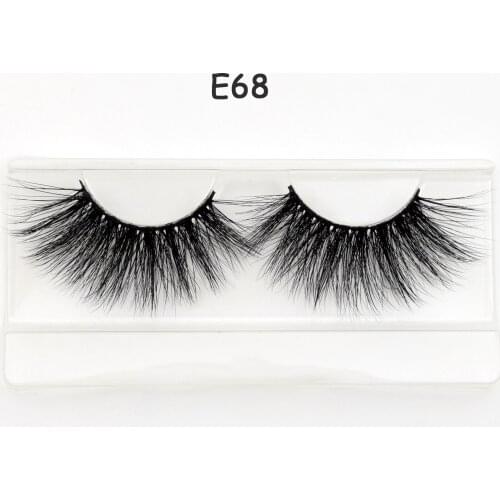 Visofree 25mm Faux Mink Lashes Super Natural Realistic Mink Lashes Long Winged Eyelashes 2pairs/box Extension Faux cilios E68