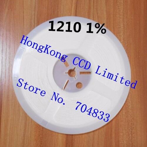 5000pcs/lot 1210 1% SMD Resistor 1210 0.01R-0.091R 0.1R-0.91R 0R 1R-9.76R 10R-10M resistor in reel 1210 chip fixed resistor