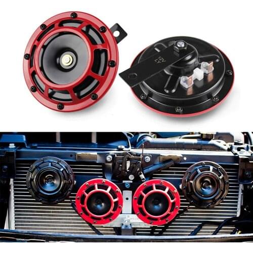 Universal Car Modified Basin Horn 12V Motorcycle Waterproof Modified Horn High Low Sound Electric Whistle Horn Auto Accessories