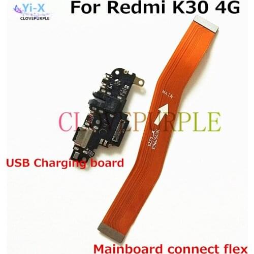 USB Charging Dock Charger Board Mainboard Connect Flex Cable for Xiaomi Redmi K30 4G