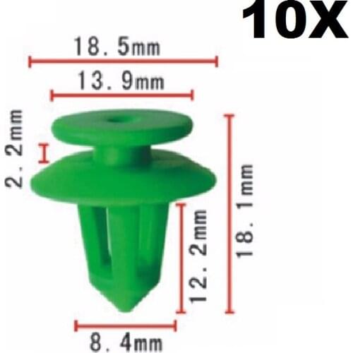 10x For Mercedes-Benz For BMW Mitsubishi Door Panel Retainers Trim panel clips