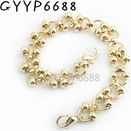 1-5 pieces 2mm thick Light gold Iron bag chain strap purse accessories chain belt with 1 pair hook
